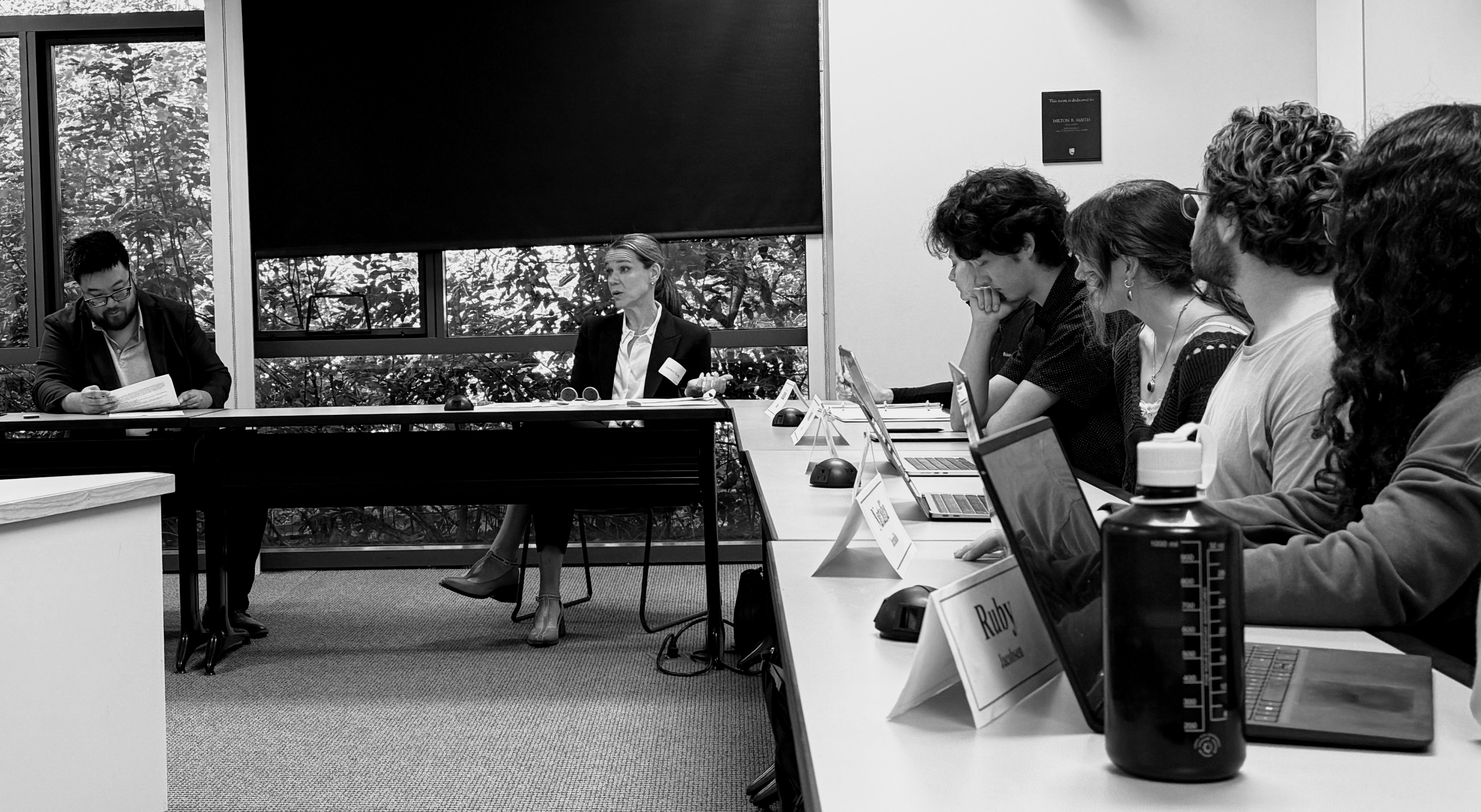 Sam Smith teaching Pretrial Advocacy at Lewis & Clark Law School